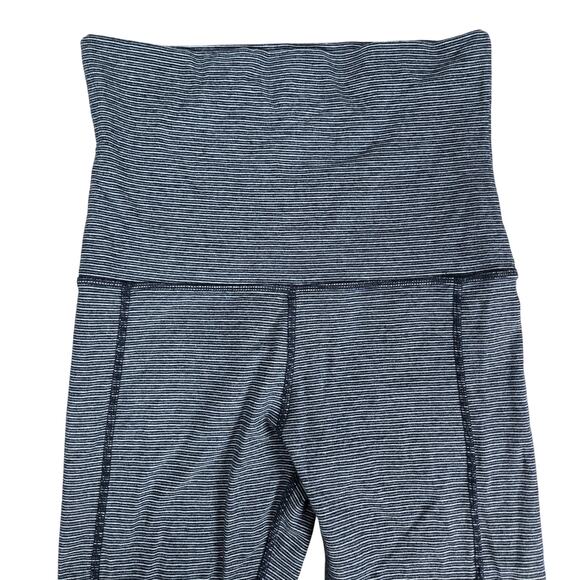 Calvin Klein Performance Navy Stripe Fold Over Leggings S - Picture 7 of 12